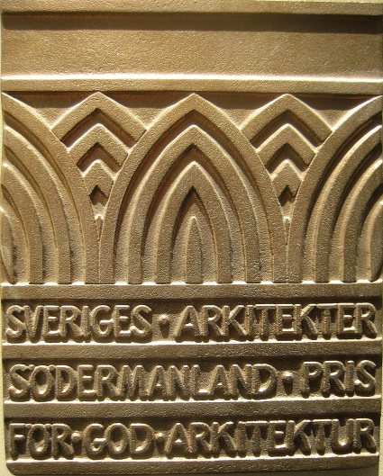Sveriges Arkitekter Södermanlands plakett för god arkitektur.