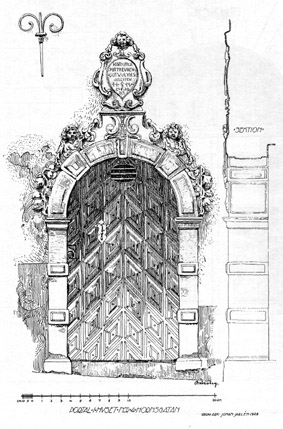Portal ur Arkitekturminnesföreningens publikation 1908.