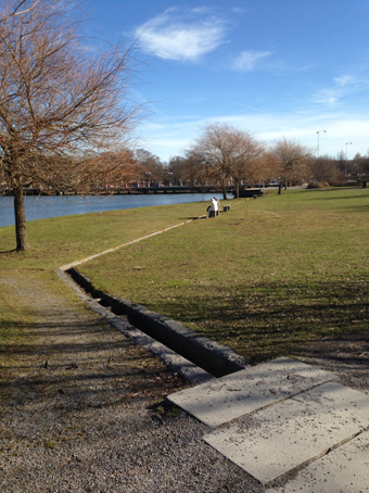 Dagvatten i ppet kretslopp. Hamnparken i Eskilstuna
Bild: Helena Brobck
