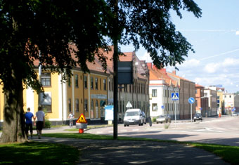Väster, bostadskvarter vid Kungsgatan. Foto: Mats Ohlin, aug 2009.